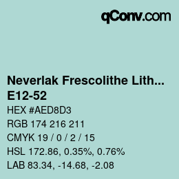 Color code: Neverlak Frescolithe Lithox Putop - E12-52 | qconv.com