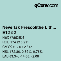 Código de color: Neverlak Frescolithe Lithox Putop - E12-52 | qconv.com