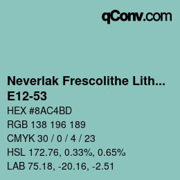 Color code: Neverlak Frescolithe Lithox Putop - E12-53 | qconv.com