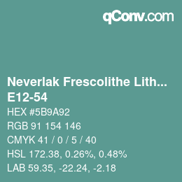 Color code: Neverlak Frescolithe Lithox Putop - E12-54 | qconv.com