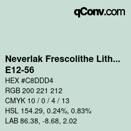 Code couleur: Neverlak Frescolithe Lithox Putop - E12-56 | qconv.com