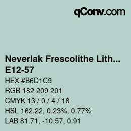 Color code: Neverlak Frescolithe Lithox Putop - E12-57 | qconv.com