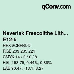 Color code: Neverlak Frescolithe Lithox Putop - E12-6 | qconv.com