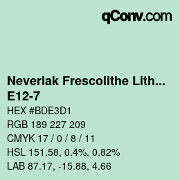 Color code: Neverlak Frescolithe Lithox Putop - E12-7 | qconv.com