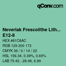 Código de color: Neverlak Frescolithe Lithox Putop - E12-8 | qconv.com