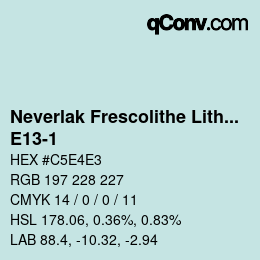 Code couleur: Neverlak Frescolithe Lithox Putop - E13-1 | qconv.com