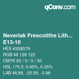Código de color: Neverlak Frescolithe Lithox Putop - E13-10 | qconv.com