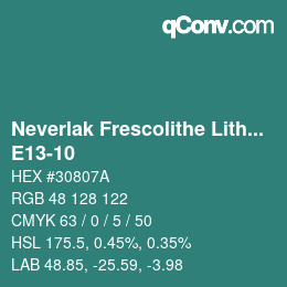 カラーコード: Neverlak Frescolithe Lithox Putop - E13-10 | qconv.com