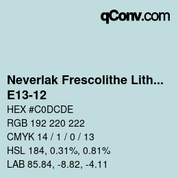 Code couleur: Neverlak Frescolithe Lithox Putop - E13-12 | qconv.com