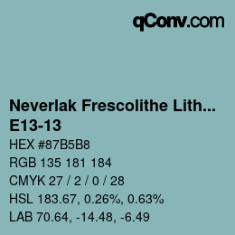 Color code: Neverlak Frescolithe Lithox Putop - E13-13 | qconv.com