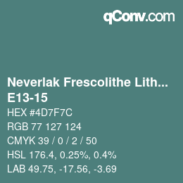Código de color: Neverlak Frescolithe Lithox Putop - E13-15 | qconv.com