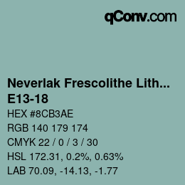 Color code: Neverlak Frescolithe Lithox Putop - E13-18 | qconv.com