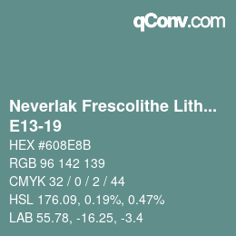 Color code: Neverlak Frescolithe Lithox Putop - E13-19 | qconv.com