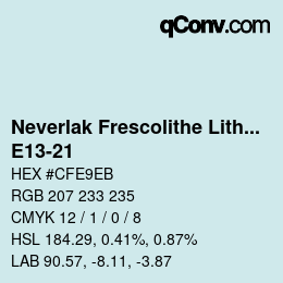 Color code: Neverlak Frescolithe Lithox Putop - E13-21 | qconv.com