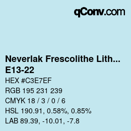 Farbcode: Neverlak Frescolithe Lithox Putop - E13-22 | qconv.com