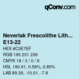 Código de color: Neverlak Frescolithe Lithox Putop - E13-22 | qconv.com