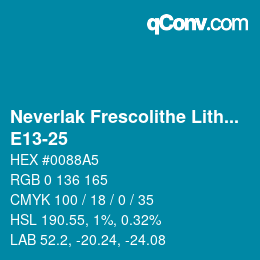 Code couleur: Neverlak Frescolithe Lithox Putop - E13-25 | qconv.com