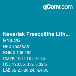 カラーコード: Neverlak Frescolithe Lithox Putop - E13-25 | qconv.com