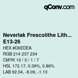 Color code: Neverlak Frescolithe Lithox Putop - E13-26 | qconv.com