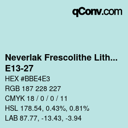 Código de color: Neverlak Frescolithe Lithox Putop - E13-27 | qconv.com