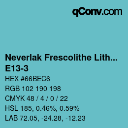 Code couleur: Neverlak Frescolithe Lithox Putop - E13-3 | qconv.com