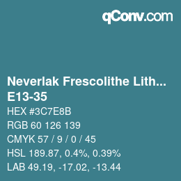Color code: Neverlak Frescolithe Lithox Putop - E13-35 | qconv.com