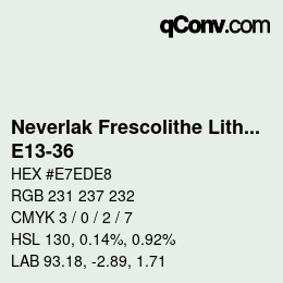 Color code: Neverlak Frescolithe Lithox Putop - E13-36 | qconv.com