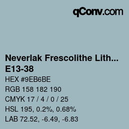 Color code: Neverlak Frescolithe Lithox Putop - E13-38 | qconv.com