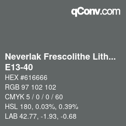 Código de color: Neverlak Frescolithe Lithox Putop - E13-40 | qconv.com