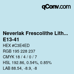 Color code: Neverlak Frescolithe Lithox Putop - E13-41 | qconv.com