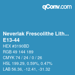 Color code: Neverlak Frescolithe Lithox Putop - E13-44 | qconv.com
