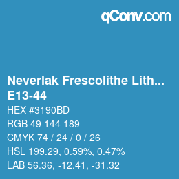 Código de color: Neverlak Frescolithe Lithox Putop - E13-44 | qconv.com