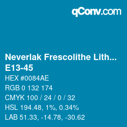 Code couleur: Neverlak Frescolithe Lithox Putop - E13-45 | qconv.com