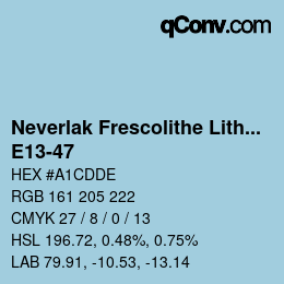 Color code: Neverlak Frescolithe Lithox Putop - E13-47 | qconv.com