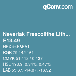 Color code: Neverlak Frescolithe Lithox Putop - E13-49 | qconv.com