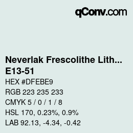 Farbcode: Neverlak Frescolithe Lithox Putop - E13-51 | qconv.com
