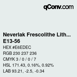 Color code: Neverlak Frescolithe Lithox Putop - E13-56 | qconv.com