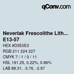 Color code: Neverlak Frescolithe Lithox Putop - E13-57 | qconv.com