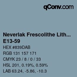 Code couleur: Neverlak Frescolithe Lithox Putop - E13-59 | qconv.com