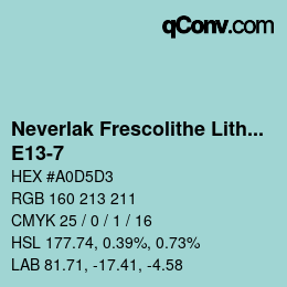 Código de color: Neverlak Frescolithe Lithox Putop - E13-7 | qconv.com