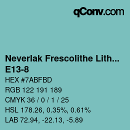 Color code: Neverlak Frescolithe Lithox Putop - E13-8 | qconv.com