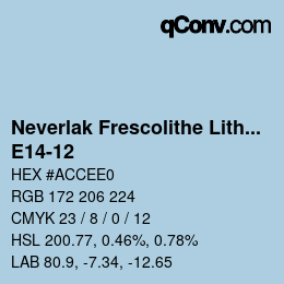 Código de color: Neverlak Frescolithe Lithox Putop - E14-12 | qconv.com