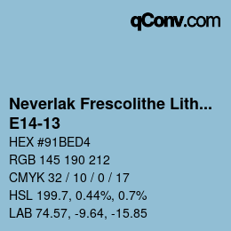 Color code: Neverlak Frescolithe Lithox Putop - E14-13 | qconv.com