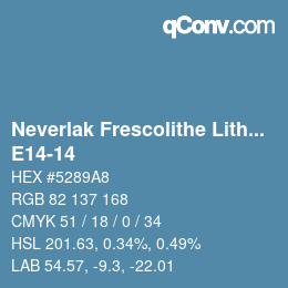Farbcode: Neverlak Frescolithe Lithox Putop - E14-14 | qconv.com