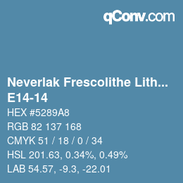 カラーコード: Neverlak Frescolithe Lithox Putop - E14-14 | qconv.com