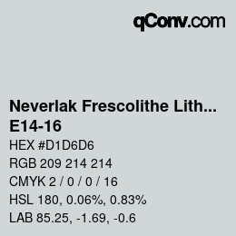Color code: Neverlak Frescolithe Lithox Putop - E14-16 | qconv.com