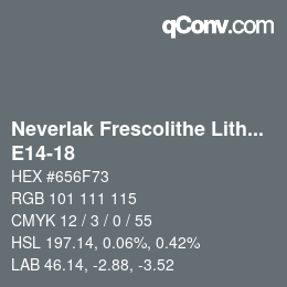 Color code: Neverlak Frescolithe Lithox Putop - E14-18 | qconv.com