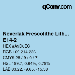 Code couleur: Neverlak Frescolithe Lithox Putop - E14-2 | qconv.com