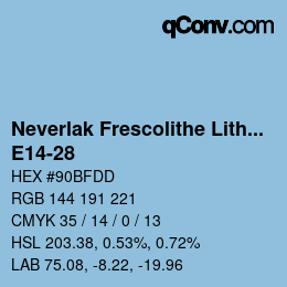 Code couleur: Neverlak Frescolithe Lithox Putop - E14-28 | qconv.com