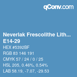 Code couleur: Neverlak Frescolithe Lithox Putop - E14-29 | qconv.com